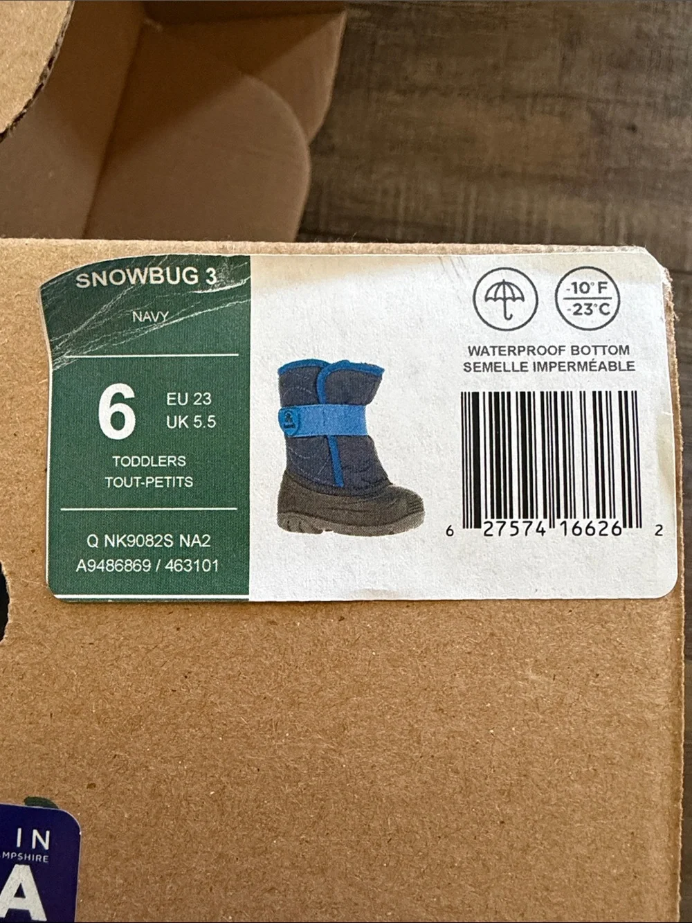 Kamik Kids Navy and Blue Snow/Rain Boots